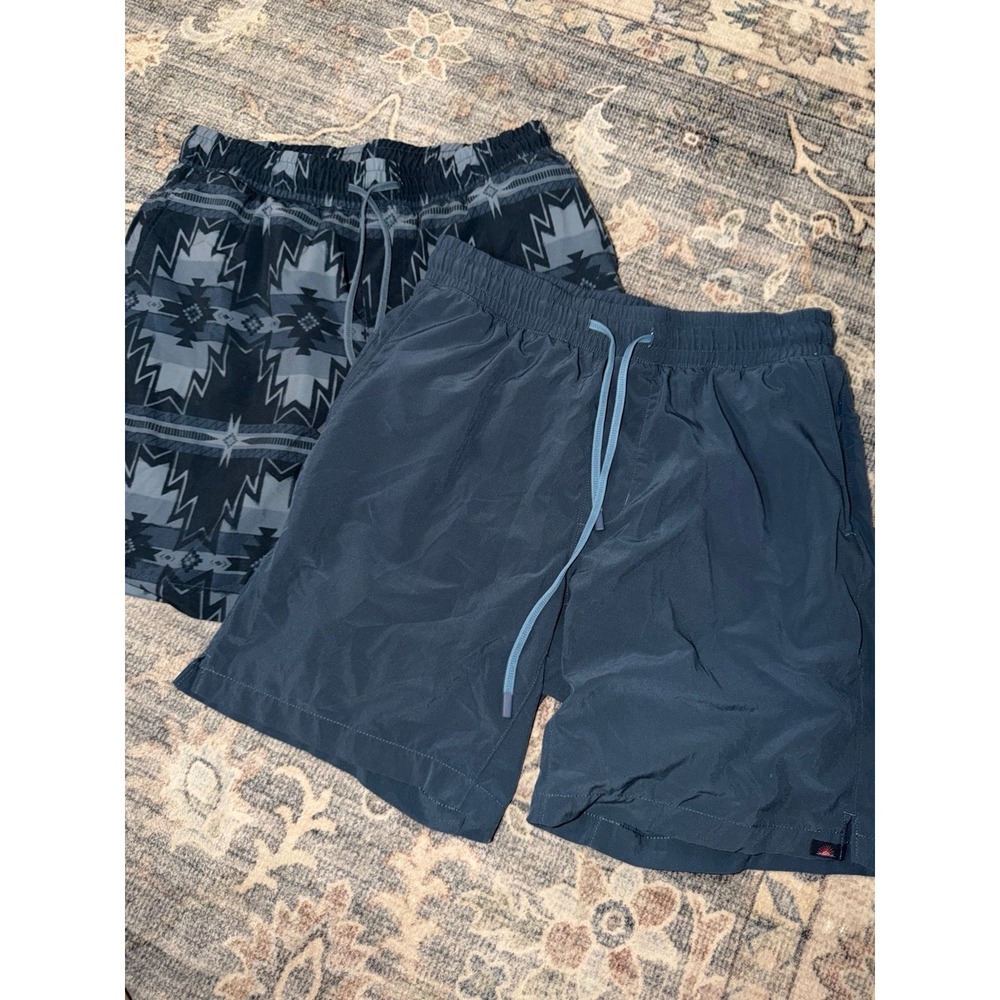Faherty Shorelight Men's Board Shorts Swim Trunks Blue